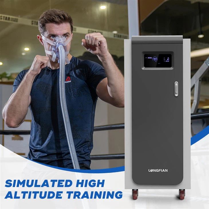 IHT IHHT デバイス 20L スマート低酸素発生器大画面ディスプレイ O2/CO2 濃度高度 & Spo2 家庭用フィットネス